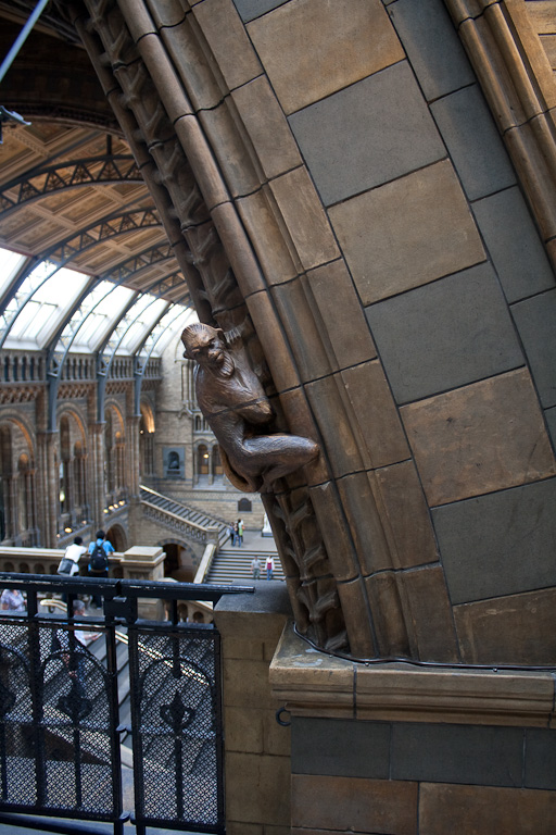 A monkey-gargoyle-thing