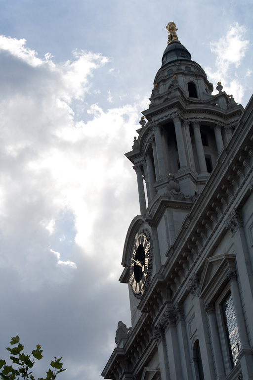 The clouds and the clock made a neat effect