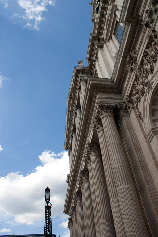 St. Paul's from a very steep angle looking up