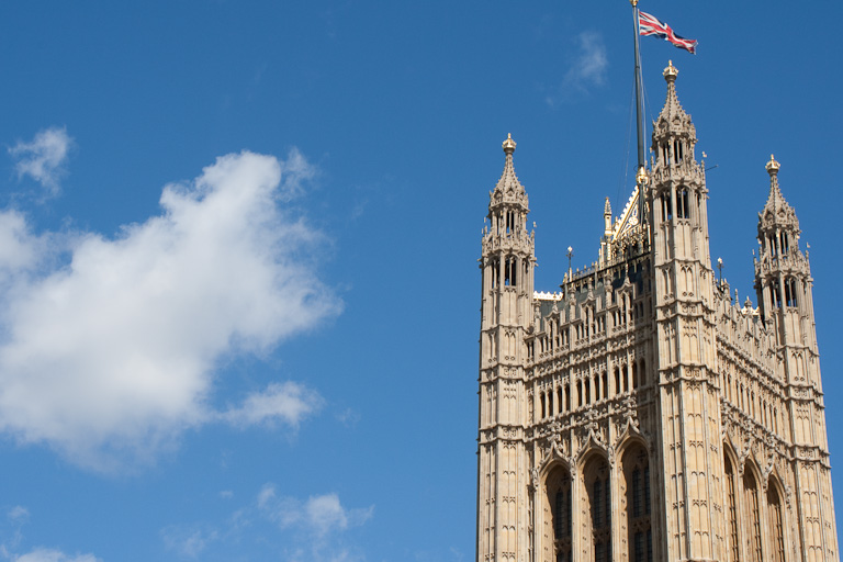 Westminster with a cloud