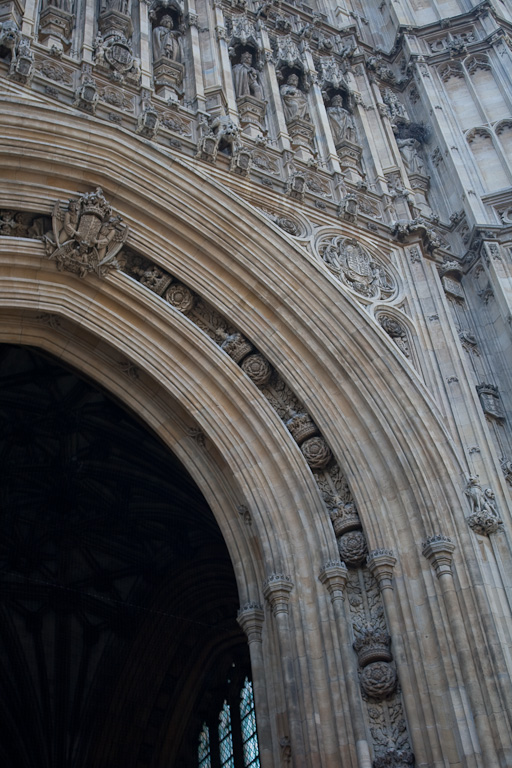 The north entrance to Westminster