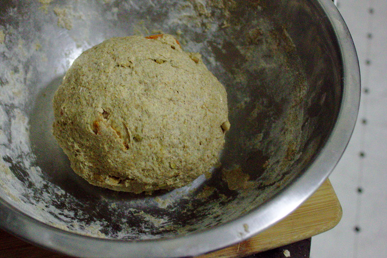 The dough, ready to rise